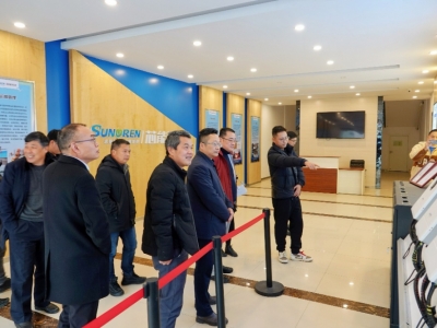 安徽省宁国市工商联向导一行莅临太阳GG科技旅行考察